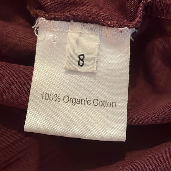 Celtic & Co Organic Cotton Henley. Burgundy - Picture 4 of 7